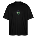 GLOW GARDEN Oversized Unisex Bio T-Shirt - Schwarz