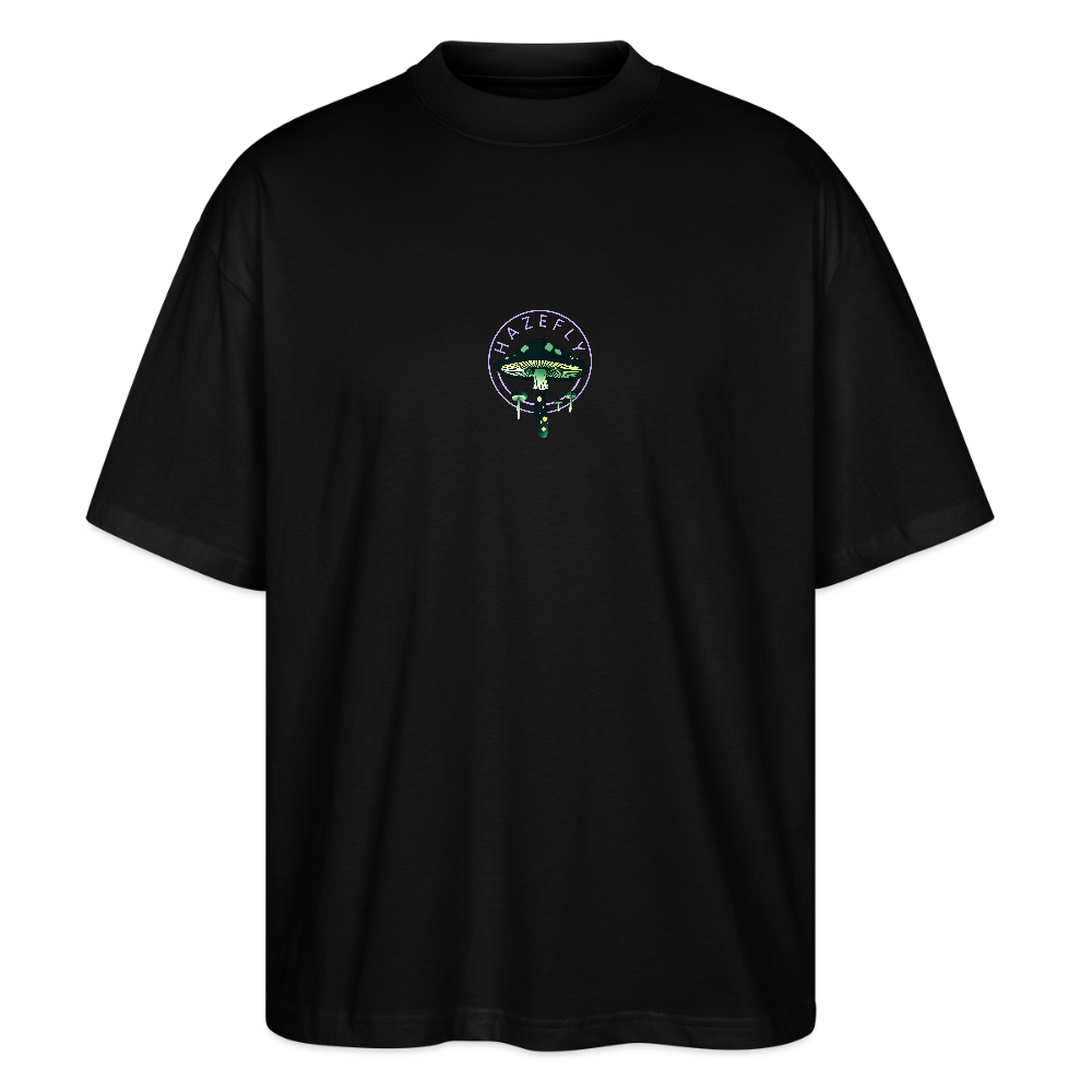 GLOW GARDEN Oversized Unisex Bio T-Shirt - Schwarz