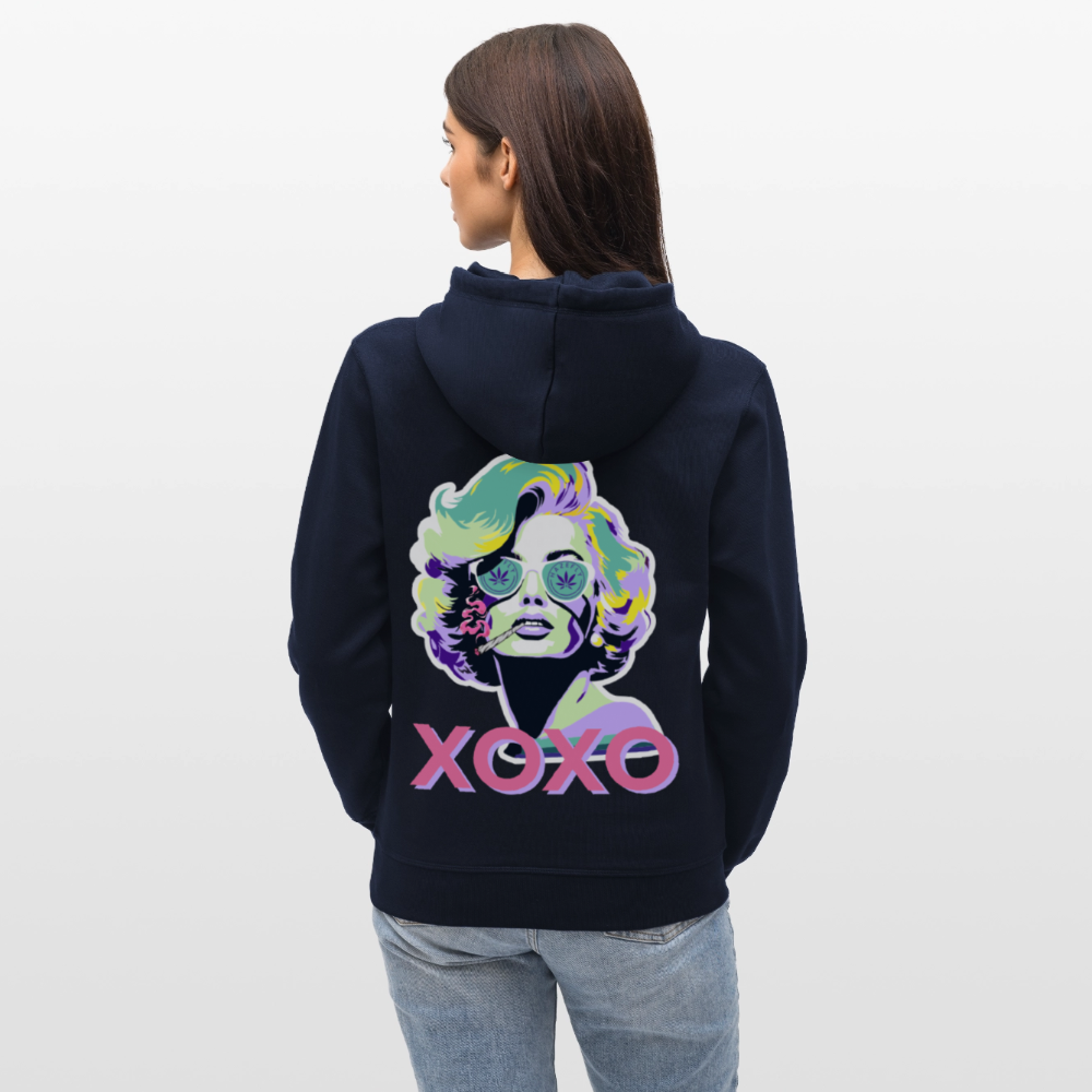 MARYLIN XOXO Unisex Bio-Hoodie - French Navy