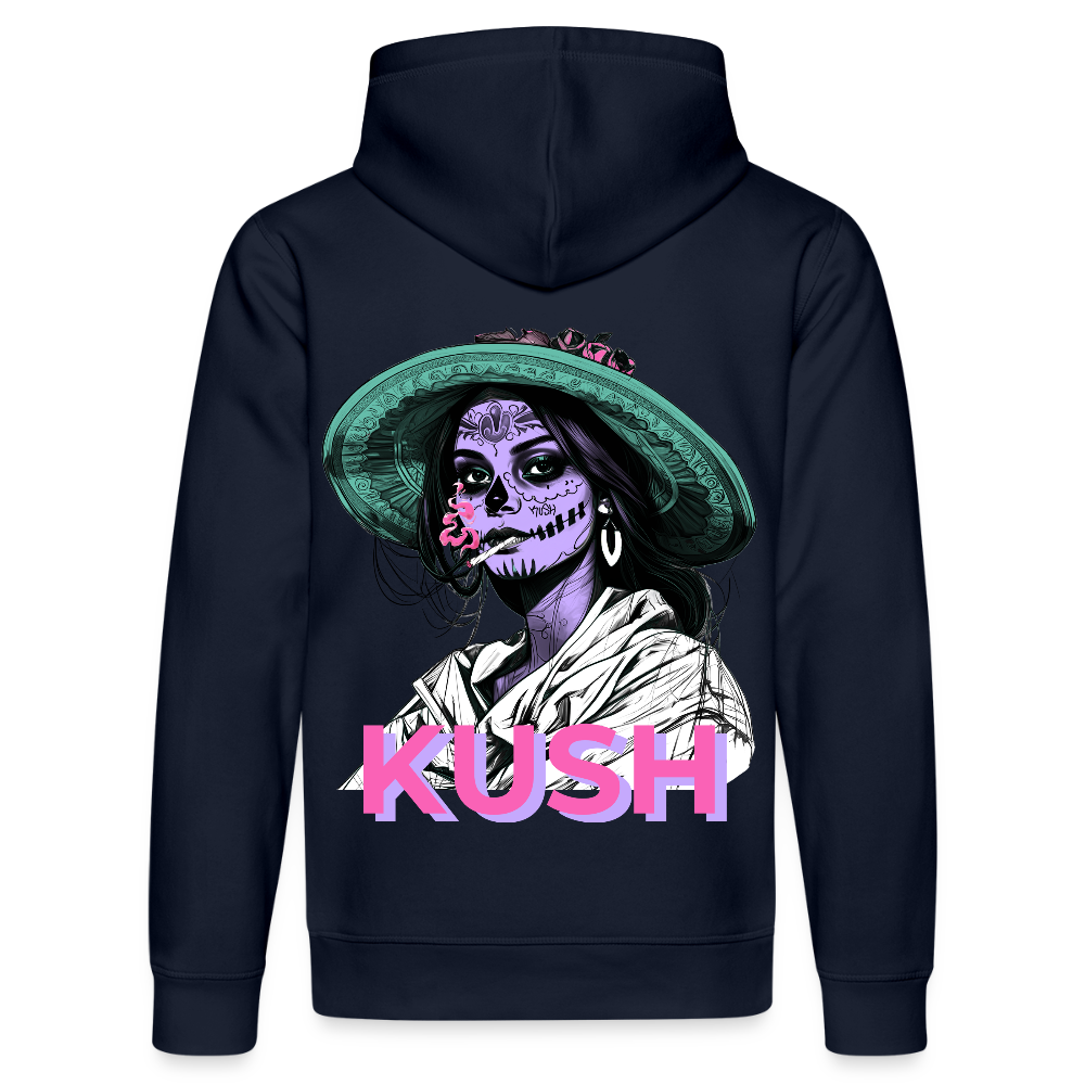 LA CATRINA KUSH Unisex Bio-Hoodie - French Navy