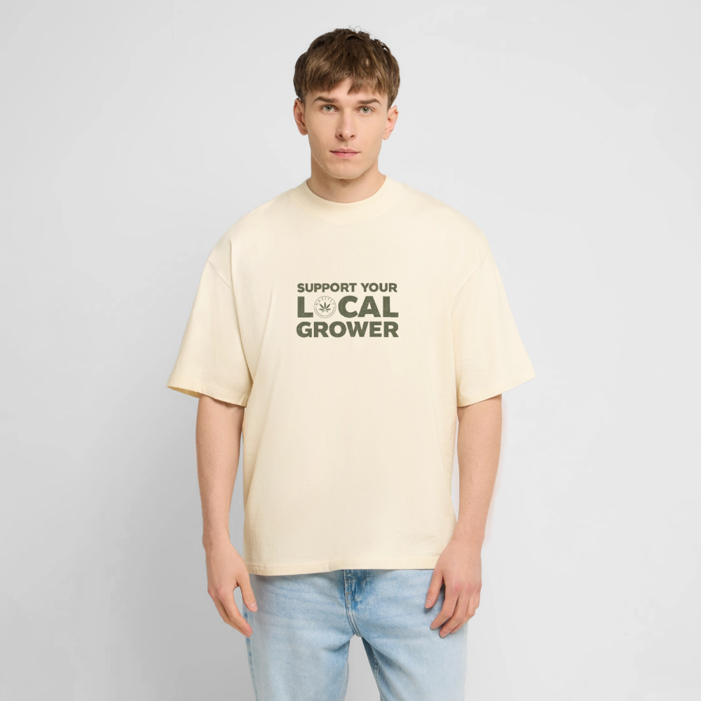 LOCAL GROWER Oversized Unisex Bio T-Shirt - Natur