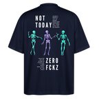 NOT TODAY Oversized Unisex Bio T-Shirt - Navy