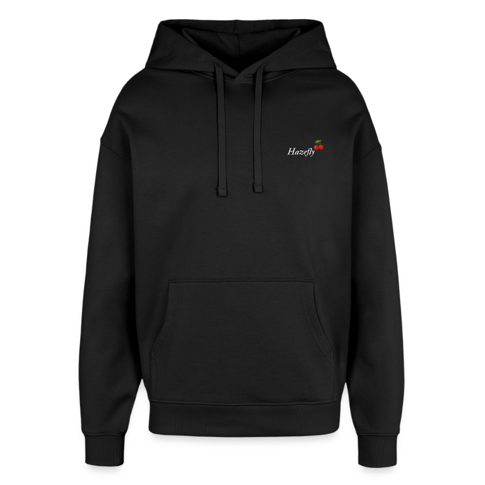 TRUE CHERRY Oversized Unisex Bio-Hoodie - Schwarz