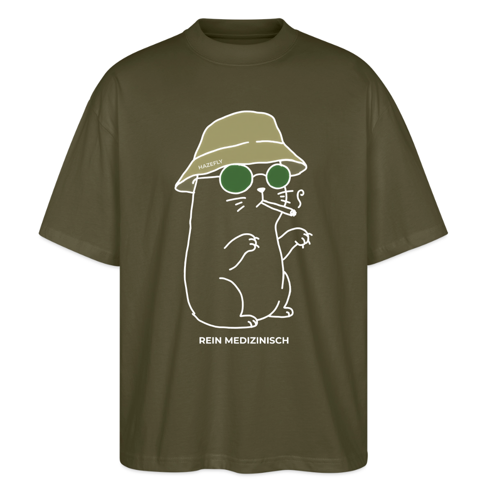 REIN MEDIZINISCH Unisex Oversized Bio-T-Shirt - Khaki