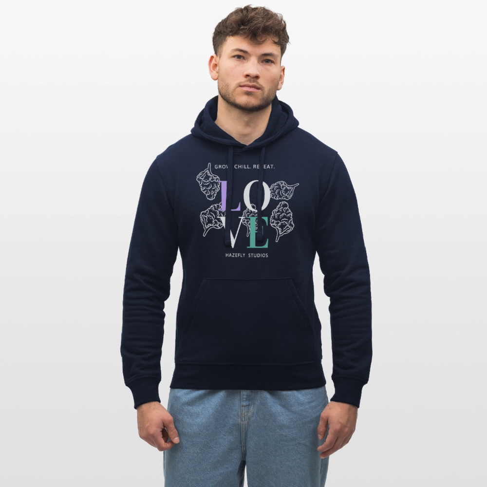 GROW. CHILL. REPEAT. Unisex Bio-Hoodie - French Navy