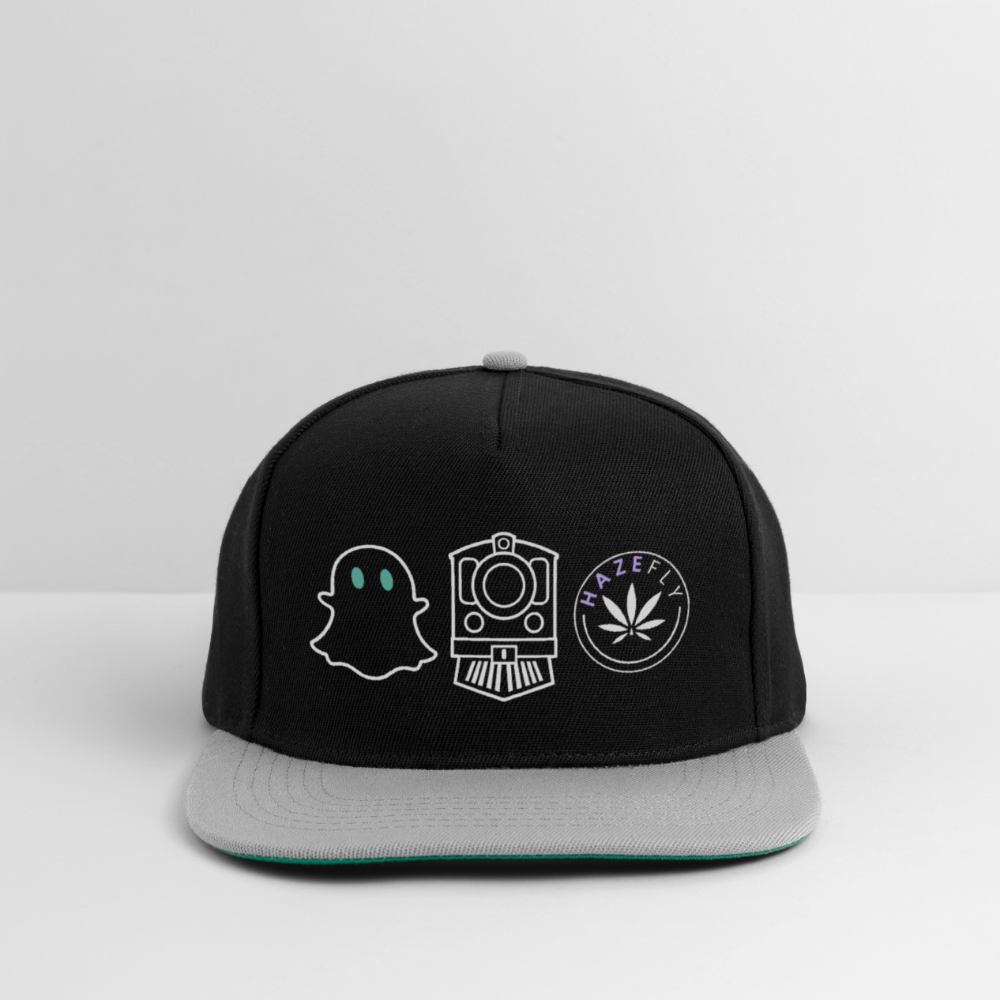 GHOST TRAIN Snapback Cap - Schwarz/Grau