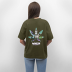 WHITE WIDOW Oversized Unisex Bio T-Shirt - Khaki