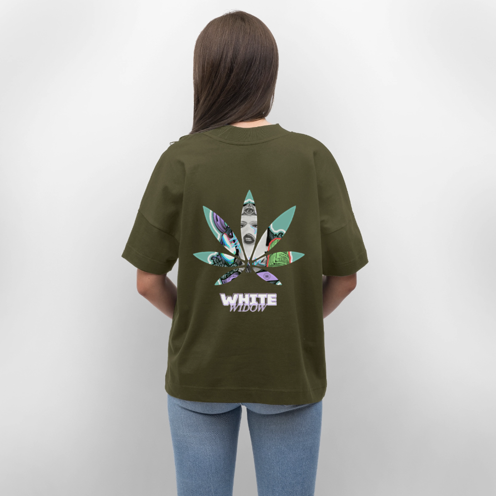 WHITE WIDOW Oversized Unisex Bio T-Shirt - Khaki