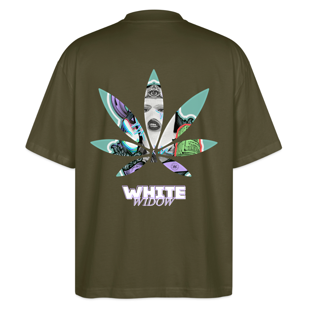 WHITE WIDOW Oversized Unisex Bio T-Shirt - Khaki