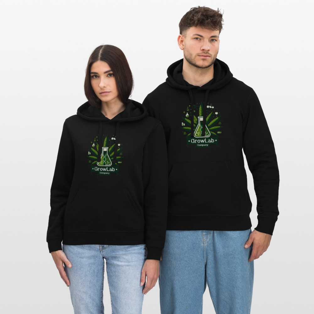 GLOW GARDEN WITH GROWLAB Unisex Bio-Hoodie - Schwarz