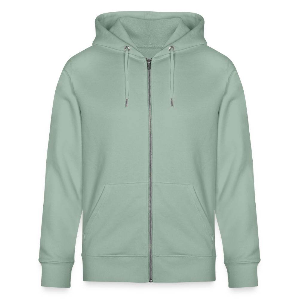 420 SKULL Unisex Bio-Kapuzenjacke - Helles Graugrün