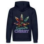 TROPICANA CHERRY Unisex Bio-Hoodie - French Navy