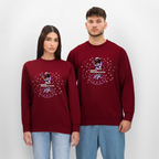 HI SANTA Unisex Bio-Sweatshirt - Burgunderrot