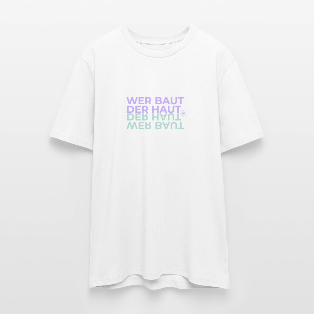 WER BAUT Unisex Bio-T-Shirt - Weiß