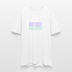 WER BAUT Unisex Bio-T-Shirt - Weiß