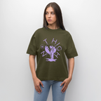 NOT HIGH Oversized Unisex Bio T-Shirt - Khaki