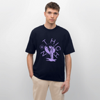 NOT HIGH Oversized Unisex Bio T-Shirt - Navy