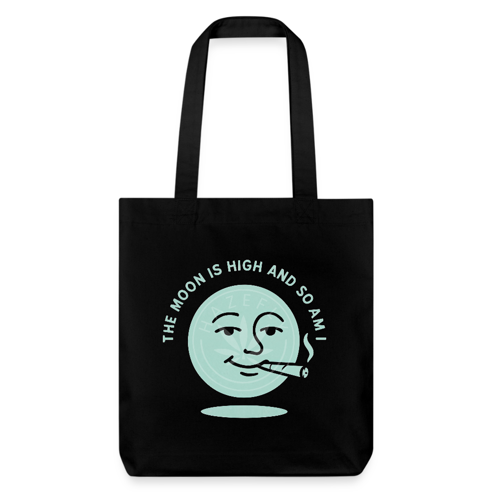 HIGH MOON recycelter Heavyweight Stoffbeutel - Schwarz