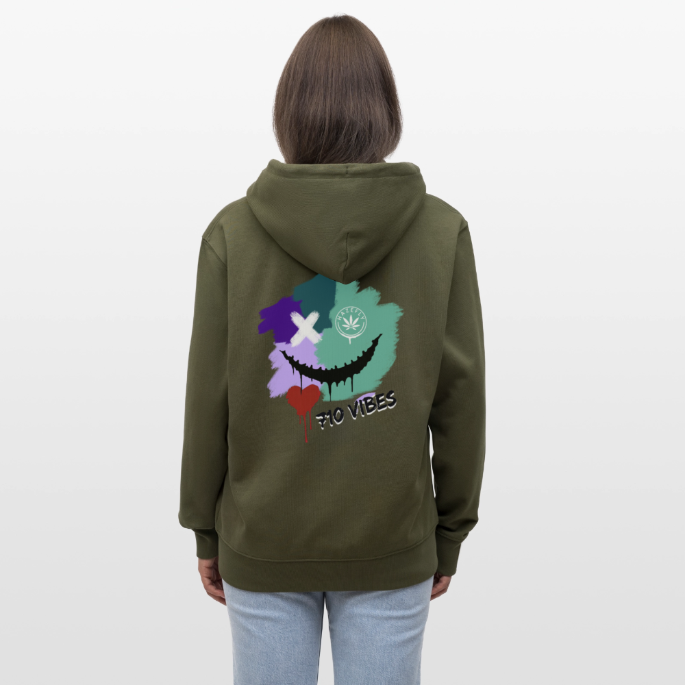 710 VIBES Unisex Bio-Kapuzenjacke - Khaki