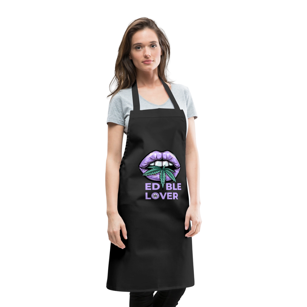 EDIBLE LOVER Kochschürze - Schwarz