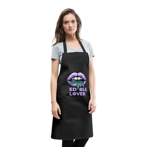 EDIBLE LOVER Kochschürze - Schwarz