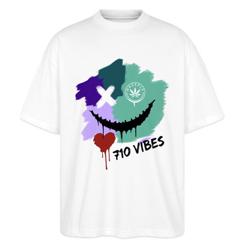 710 VIBES Oversized Unisex Bio T-Shirt - Weiß