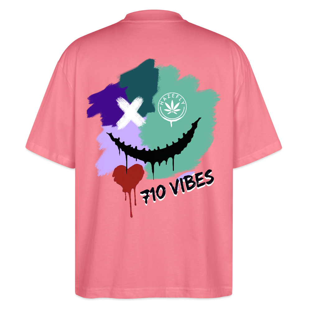 710 VIBES Oversized Unisex Bio T-Shirt - Pink 