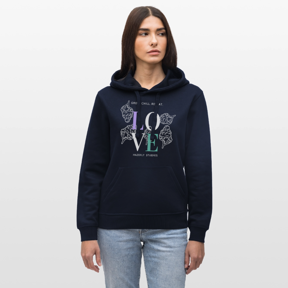 GROW. CHILL. REPEAT. Unisex Bio-Hoodie - French Navy
