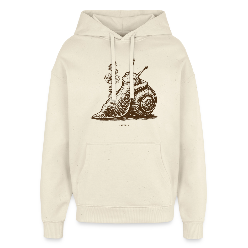 SLOW BURN Oversized Unisex Bio-Hoodie - Natur
