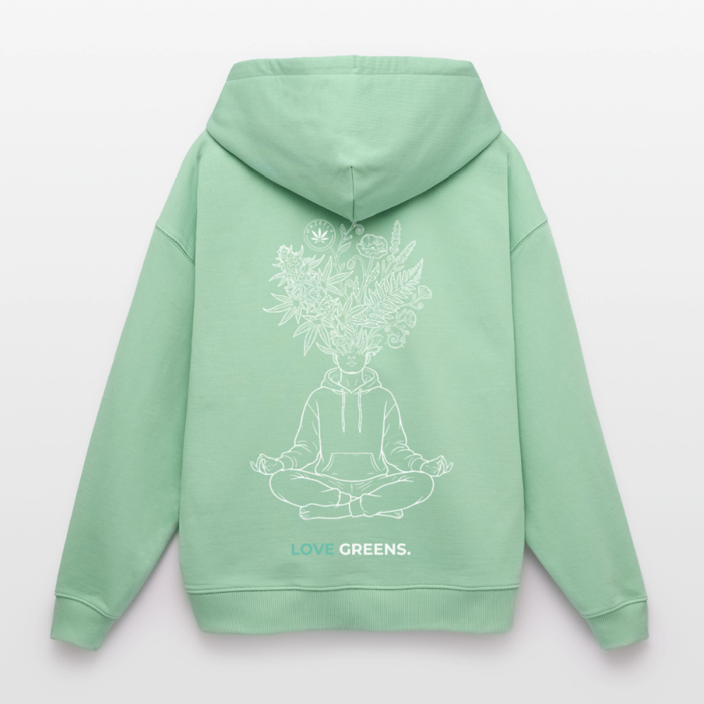 LOVE GREENS Oversized Unisex Bio-Hoodie - Nebeljade