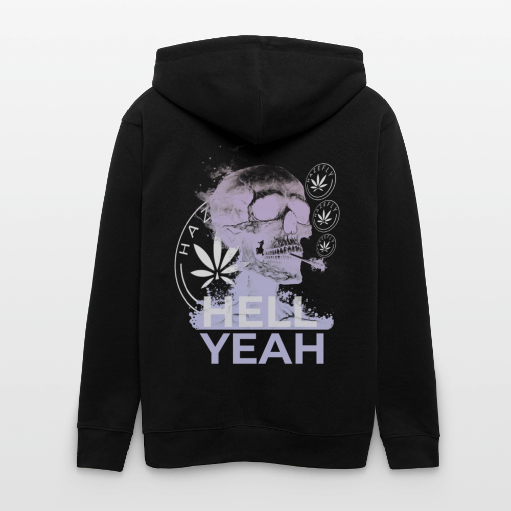 HELL YEAH Unisex Bio-Kapuzenjacke - Schwarz