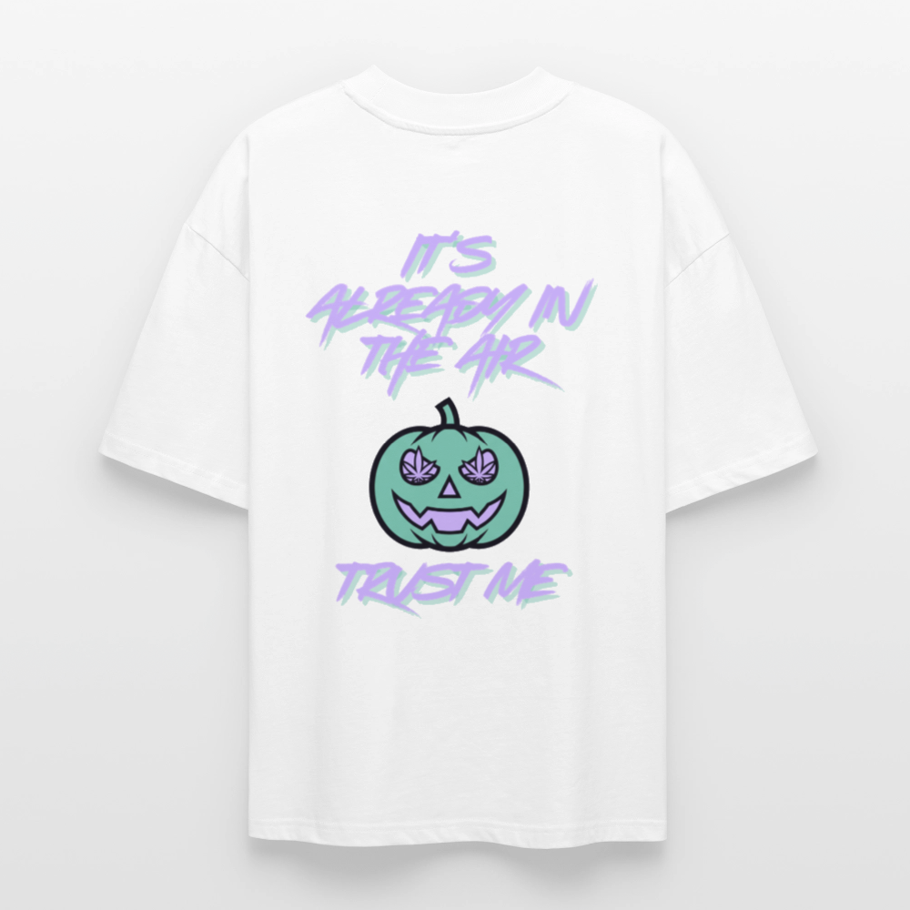 PUMPKIN VIBE Oversized Unisex Bio T-Shirt - Weiß