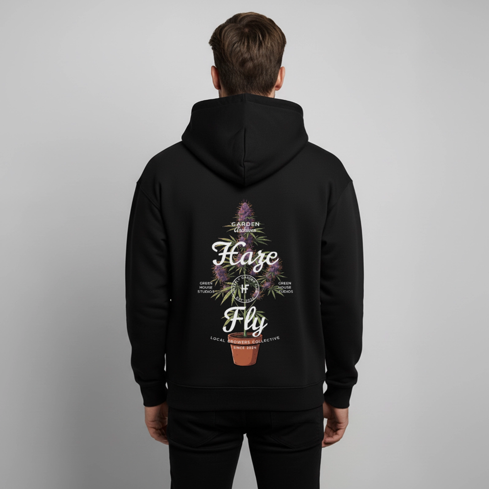 GROW COLLECTIVE Oversized Unisex Bio-Hoodie - Schwarz
