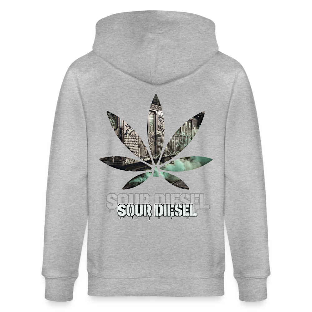 SOUR DIESEL Unisex Bio-Kapuzenjacke - Grau meliert