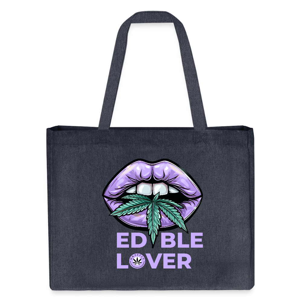 EDIBLE LOVER recycelter Shopping Bag - midnight Blue