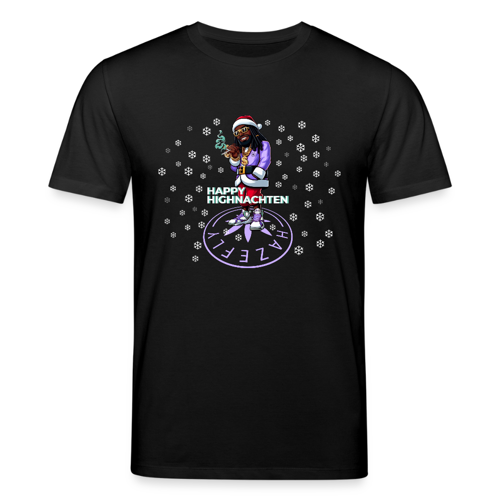 HI SANTA Unisex Bio-T-Shirt - Schwarz