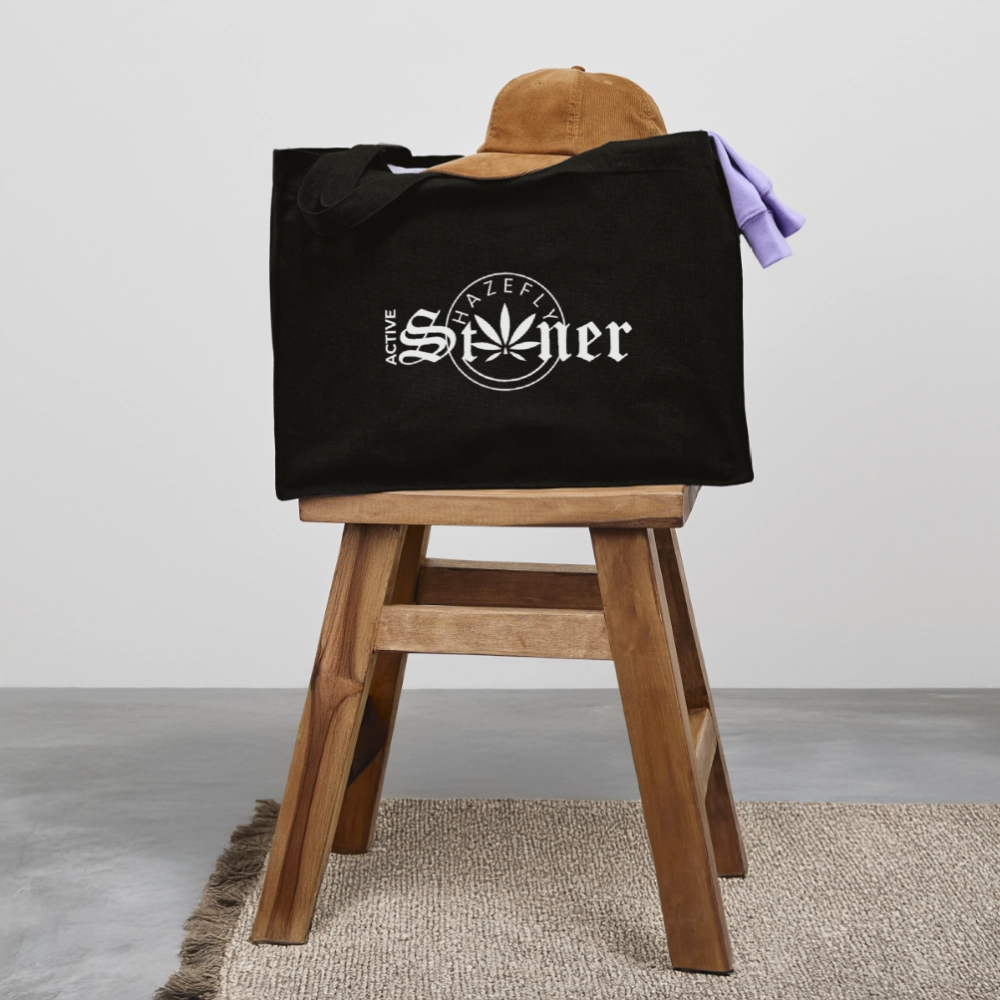 ACTIVE STONER recycelter Shopping Bag - Schwarz