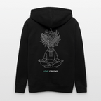 LOVE GREENS Unisex Bio-Kapuzenjacke - Schwarz