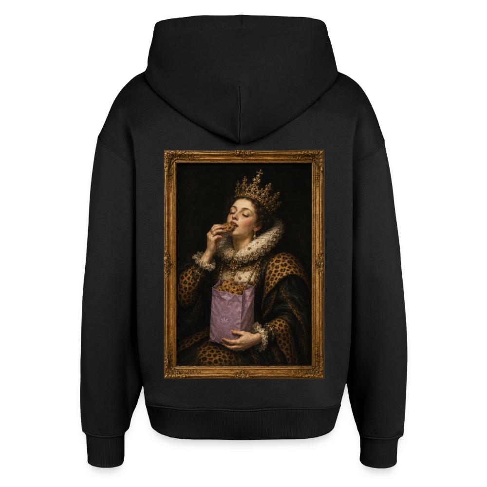 MUNCHIES Oversized Unisex Bio-Hoodie - Schwarz
