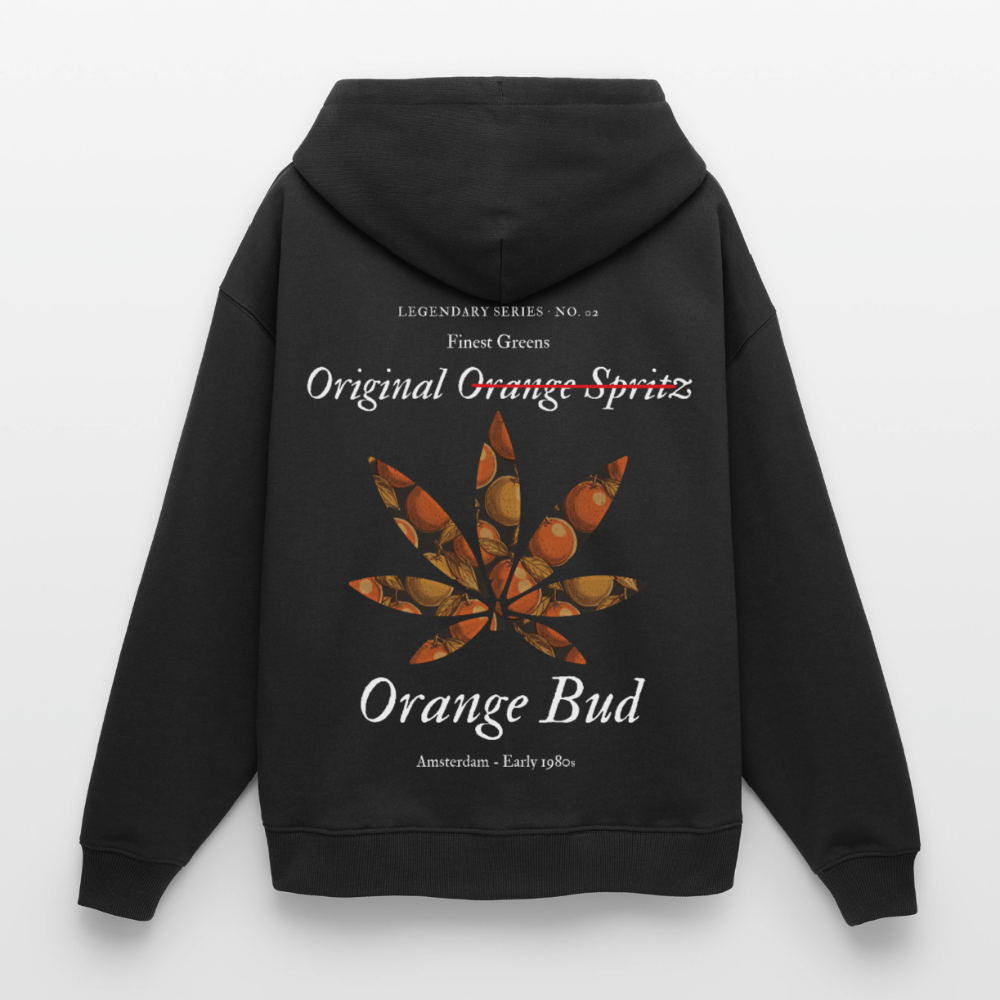 TRUE ORANGE Oversized Unisex Bio-Hoodie - Schwarz