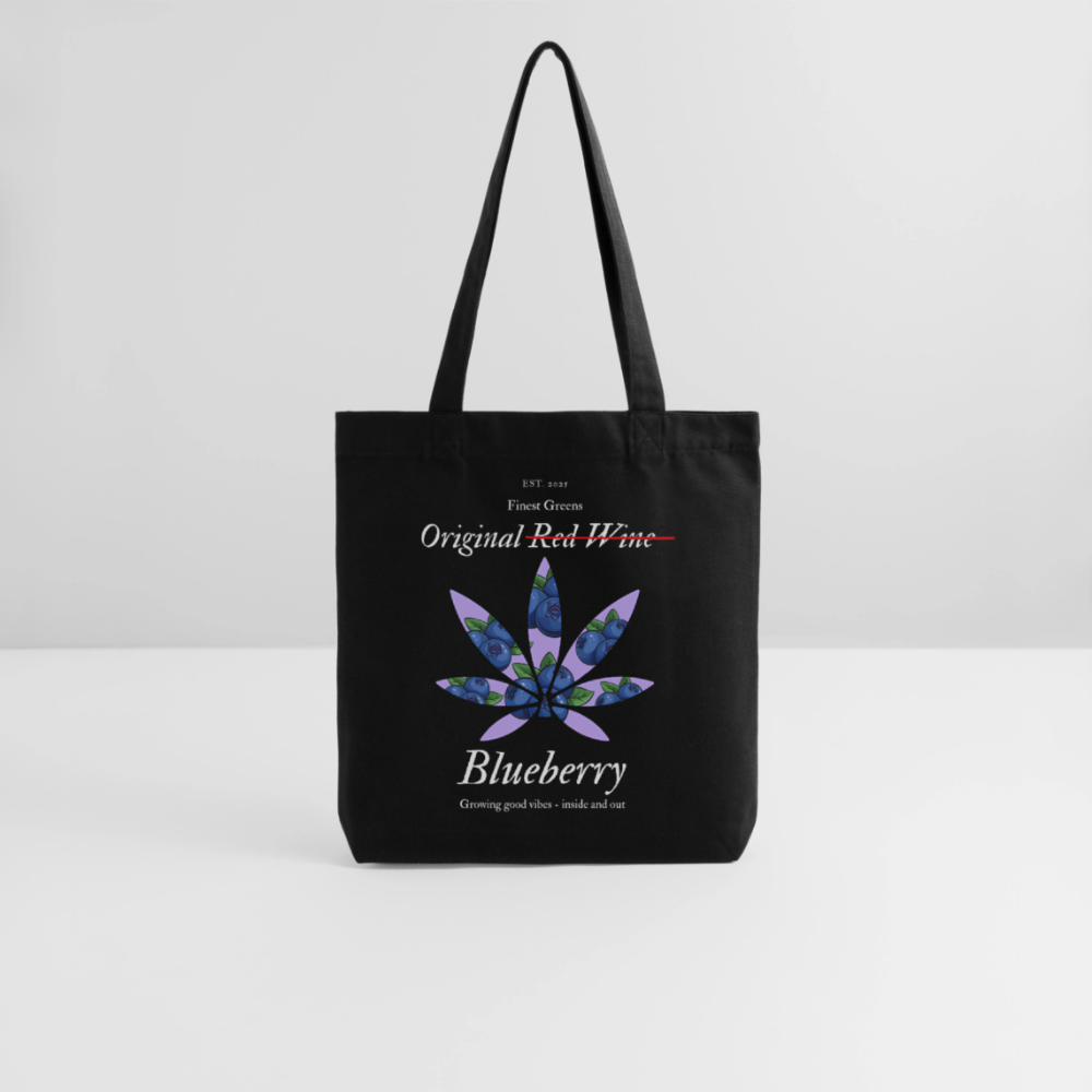 TRUE BERRY recycelter Heavyweight Stoffbeutel - Schwarz