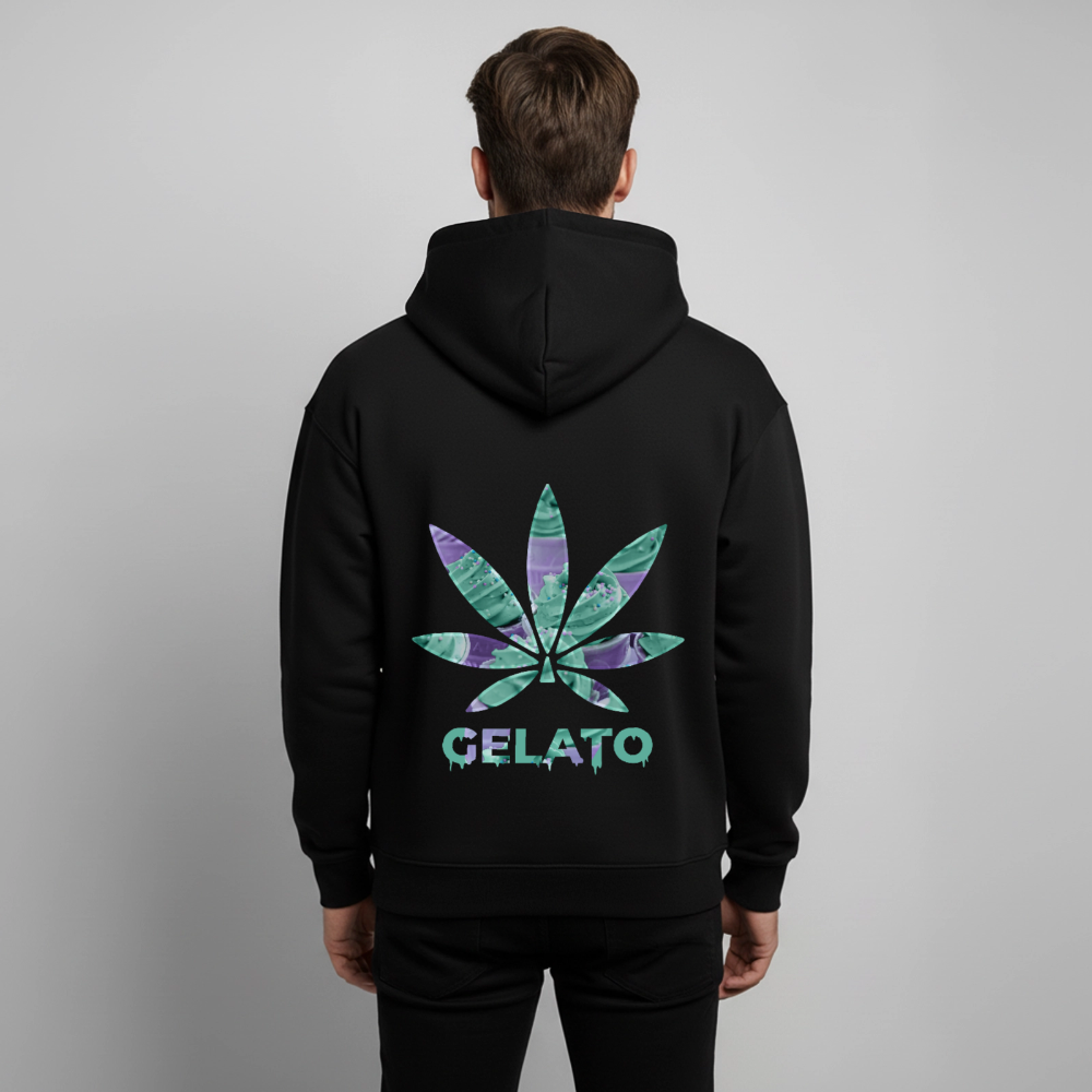 GELATO Oversized Unisex Bio-Hoodie - Schwarz
