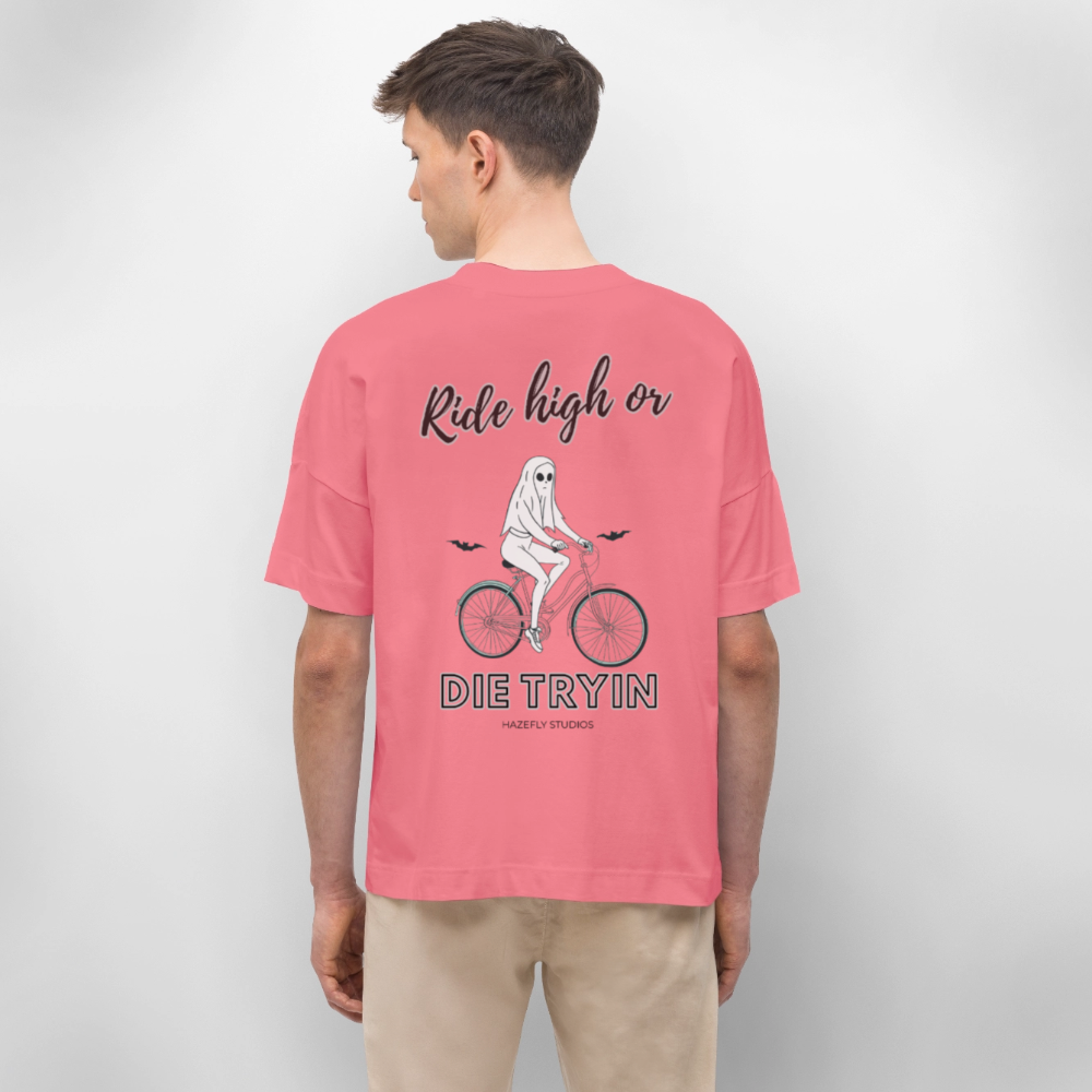 RIDE HIGH Oversized Unisex Bio T-Shirt - Pink 