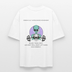 GREEN CULT Oversized Unisex Bio T-Shirt - Weiß