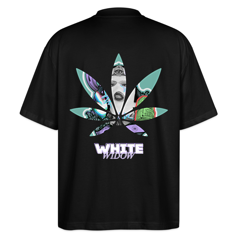 WHITE WIDOW Oversized Unisex Bio T-Shirt - Schwarz
