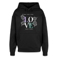 GROW. CHILL. REPEAT. Oversized Unisex Bio-Hoodie - Schwarz