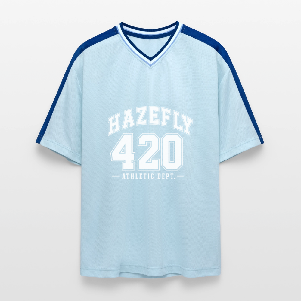 ATHLETIC DEPT Mesh T-Shirt - Hellblau/Dunkelblau