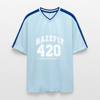 ATHLETIC DEPT Mesh T-Shirt - Hellblau/Dunkelblau