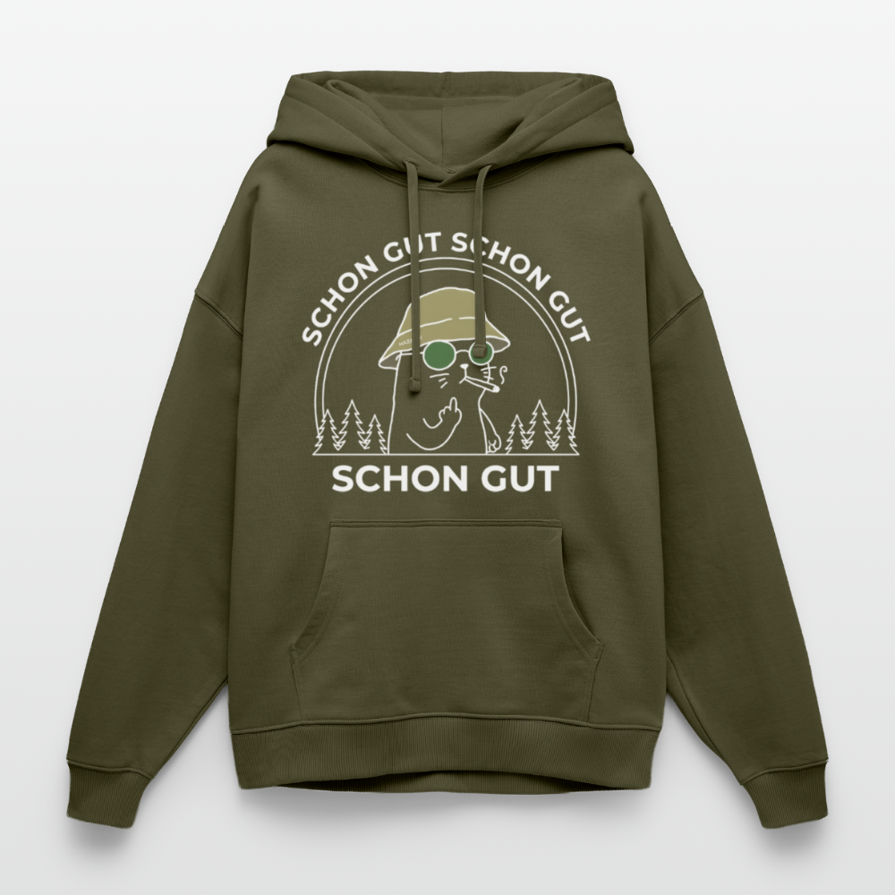 REIN MEDIZINISCH Oversized Unisex Bio-Hoodie - Khaki