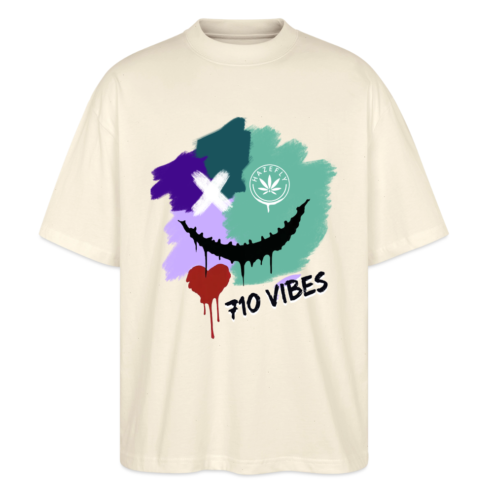 710 VIBES Oversized Unisex Bio T-Shirt - Natur